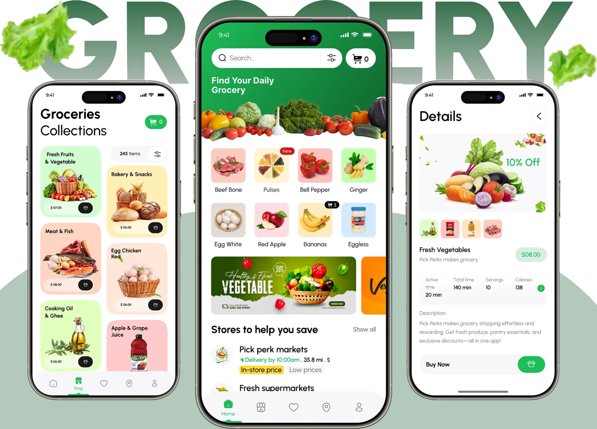 Grocery App Dashboard